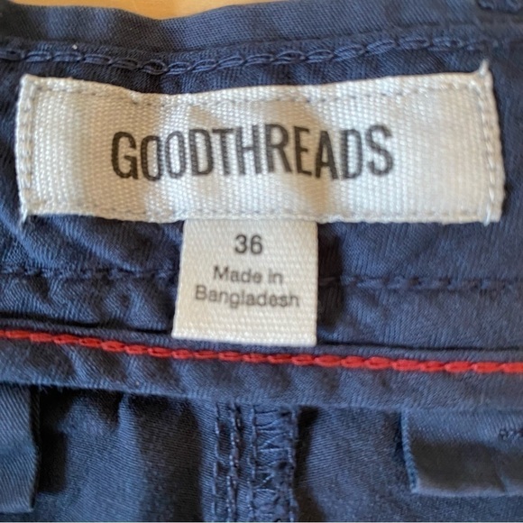 Goodthreads size 36W Men's Slim-Fit 7" Flat-Front Comfort Stretch Chino Shorts - Picture 8 of 9